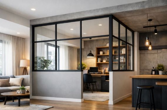 半隔斷玻璃是什麼？兼顧採光與分區的現代空間設計選擇